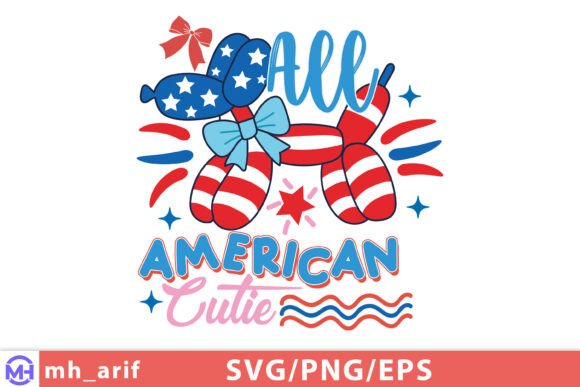 Balloon Dog 4th of July Hand-drawn SVG Review