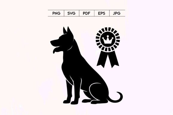 Champion Dog Award Badge Icon Review