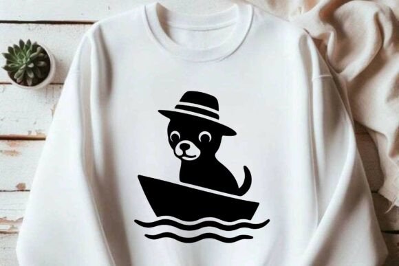 Chihuahua Dog Riding Boat SVG Silhouette Review