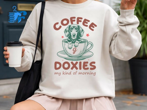 Coffee and Doxies SVG