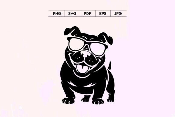 Cool Pitbull Dog with Sunglasses SVG Review