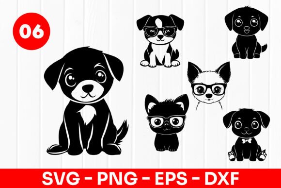 Cute Dog Cartoon Pet Animal Faces SVG Review