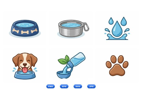 Cute Dog Water Bowl SVG Set Review