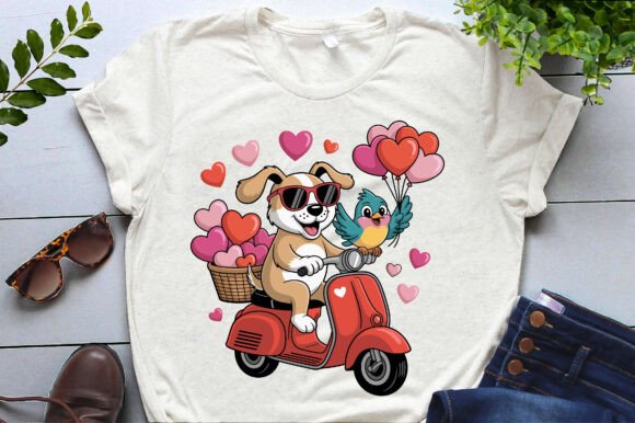 Cute Valentine Dog Scooter Embroidery Design Review