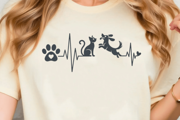 Dog and Cat Heartbeat SVG Review