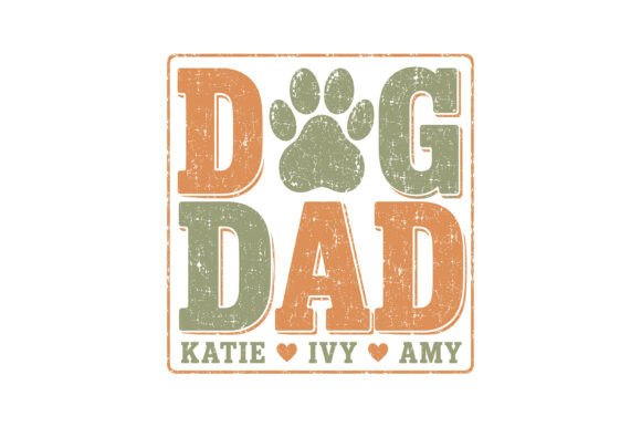 Dog Dad Custom Names SVG Design Review