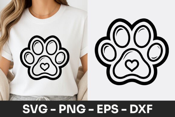 Dog Paw Print Icon Minimal Design SVG Review