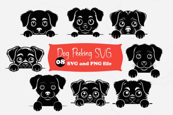 Dog Peeking Over Edge SVG Design Review