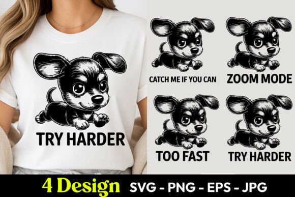 Dog Zoom Mode Try Harder SVG PNG Review