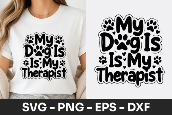 My Dog is My Therapist Typography SVG Review