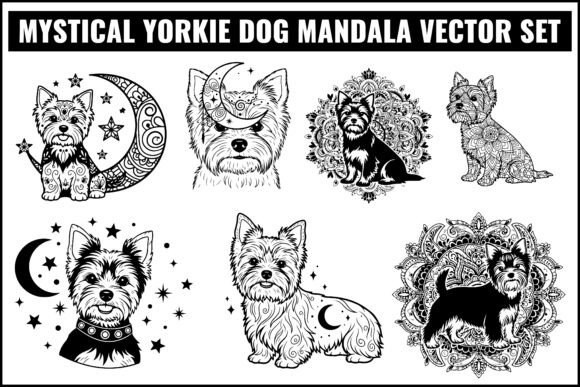 Mystical Yorkie Dog Mandala Vector Set Review