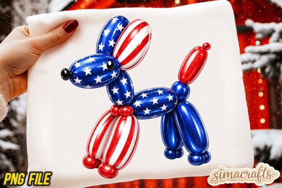 Patriotic Balloon Dog PNG Sublimation Review