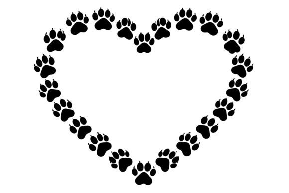 Valentine Dog Paw Heart SVG Review
